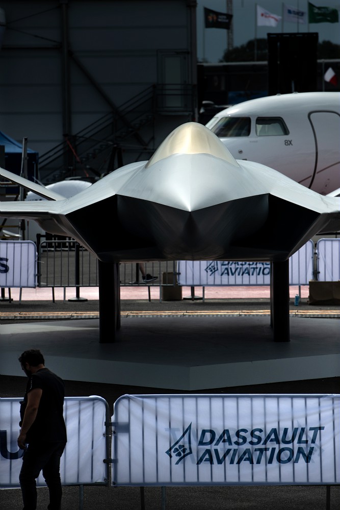 Maquette de l'avion de combat de nouvelle génération exposé au Salon du Bourget par Dassault Aviation
Orkis au Bourget